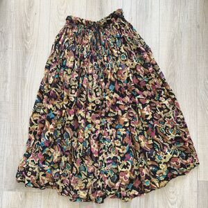 Express Compagnie Internationale Gauze Peasant Boho Midi Skirt Broomstick M